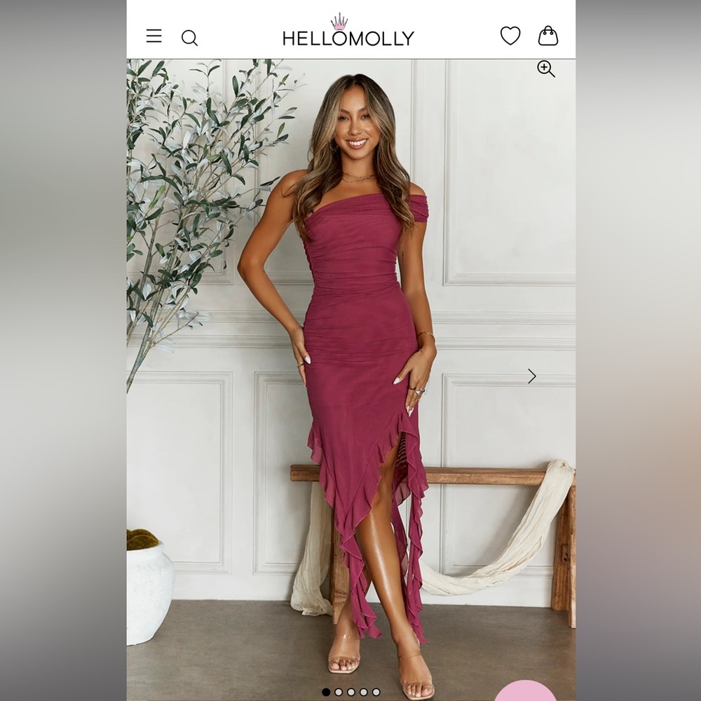Hello Molly Pink One Shoulder Bodycon Dress